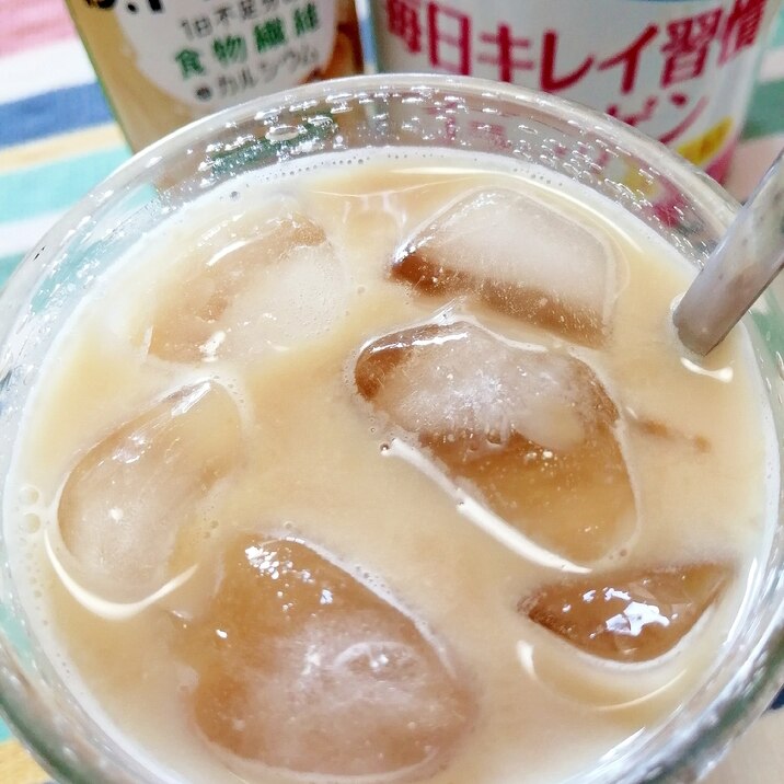 アイス☆美肌ミロハカフェオレ♪